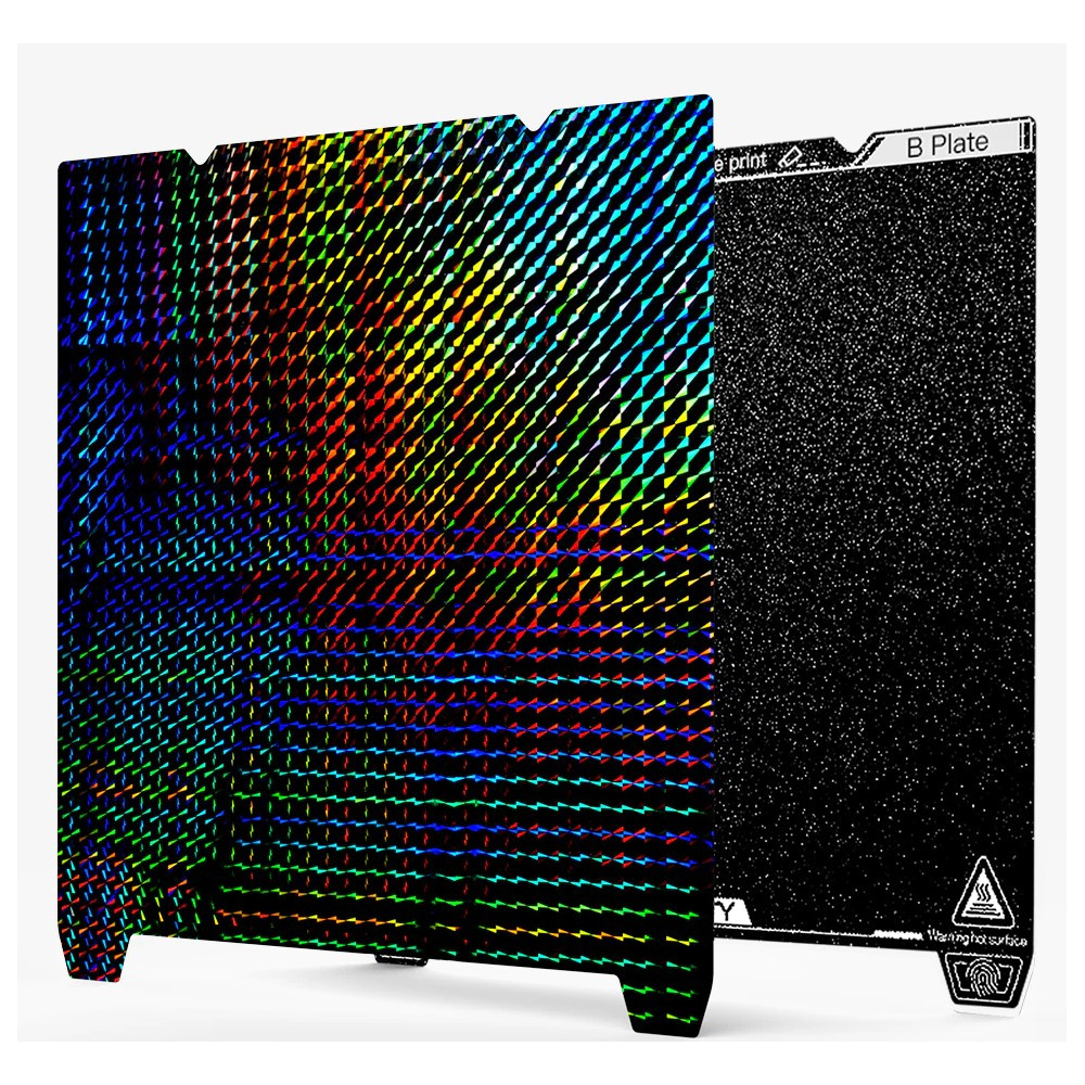 3D spausdinimo paviršius dvipusis PEI grubus + PET "phantom" 315*310mm su įkirptėmis (K1 Max，Ender-3 V3 Plus) CREALITY