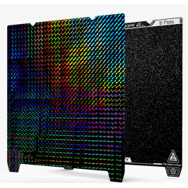 3D spausdinimo paviršius dvipusis PEI grubus + PET "phantom" 315*310mm su įkirptėmis (K1 Max，Ender-3 V3 Plus) CREALITY