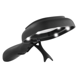 Rankinis didinamasis stiklas, lupa su pašvietimu ir UV, 20lm, 5x LED + 1x UV, 1vnt.