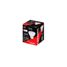 LED lemputė MR11 10-14V AC/ DC 3W, 330lm, šiltai balta 2700K, keramikinė, 38°