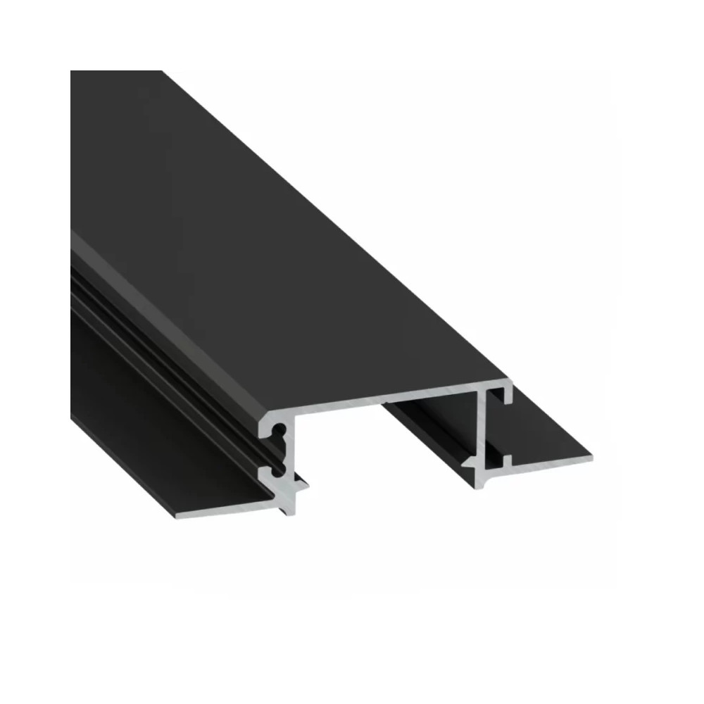 LED profilis ZATI, priglaistomas, juodas, lakuotas, 3 metrai