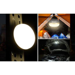 Stovyklavimo žibintuvėlis, įkraunamas USB 1000mAh, 2.5W, IP44