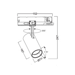 Šviestuvas bėgeliui LUMICANTO 14-29W CCT 36/ 60° baltas