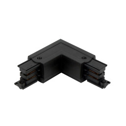 Jungtis L formos 3 fazių bėgeliui LUMICANTO dešinė pusė juoda 