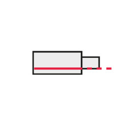 Maitinamoji jungtis 3 fazių bėgelis LUMICANTO dešinė pusė juoda 