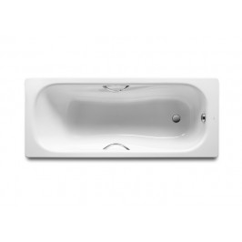 PRINCESS-N plieninė vonia 150x75 cm. su ranktūriais (7.5268.0.431.0) ir antislip danga  balta