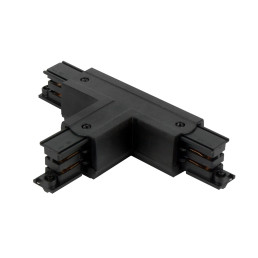 Jungtis T formos 3 fazių bėgeliui LUMICANTO dešinė pusė juoda 