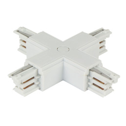 Jungtis X 3 fazių bėgeliui LUMICANTO baltas 