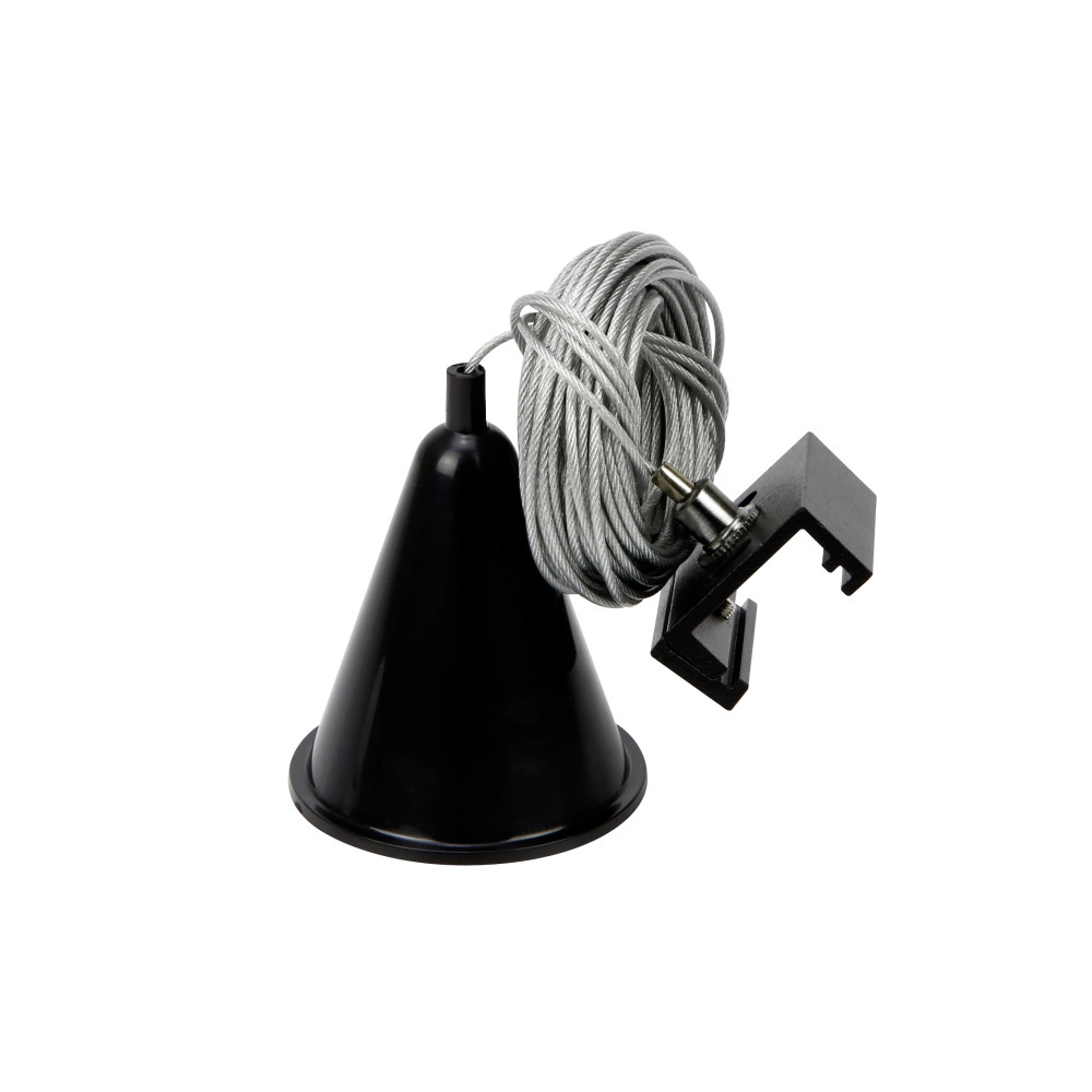 Šviestuvų bėgeliuose LUMICANTO pakabinimo troselio komplektas 8m juodas