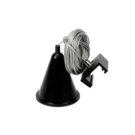 Šviestuvų bėgeliuose LUMICANTO pakabinimo troselio komplektas 8m juodas