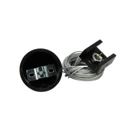 Šviestuvų bėgeliuose LUMICANTO pakabinimo troselio komplektas 8m juodas