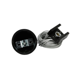 Šviestuvų bėgeliuose LUMICANTO pakabinimo troselio komplektas 8m juodas