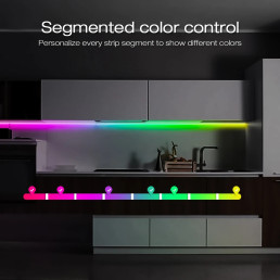 Skaitmeninių LED juostų valdiklis, 12-24Vdc, 3A, 800pix, su mikrofonu, WLED ESP32 Wi-Fi