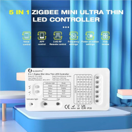 LED valdiklis SLIM, ZigBee +RF, 5-24V 6A/ CH , RGB, RGBW, RGB+CCT, CCT, DIM