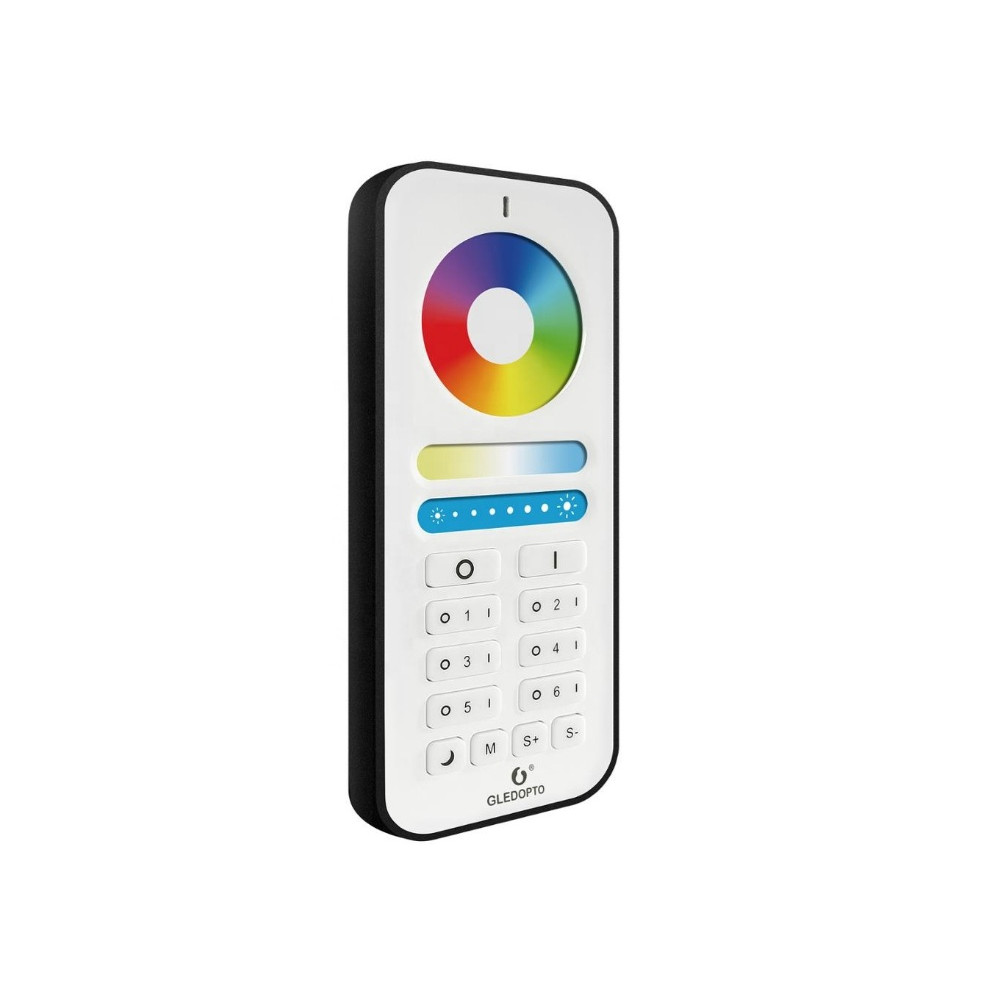 Nuotolinio valdymo pultelis GLEDOPTO RF valdikliams, 6 zonų, RGB + CCT / DIM