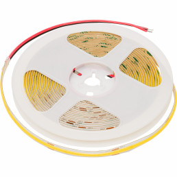 LED juosta, 24Vdc, 11W/ m, COB 480LED/ m, 1100lm, šiltai balta 2700K, IP20, 180°