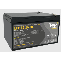 Akumuliatorius LiFePO4 12.8V 18Ah su BT, F2 (T2) kontaktais NPP