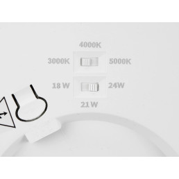 LED panelė universali EASY FLEX 18-21-24W CCT 2110lm, apvali balta