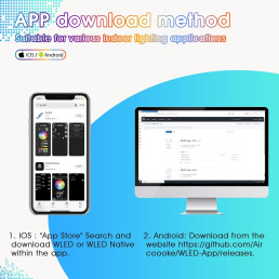 Skaitmeninių LED juostų valdiklis, 5-24Vdc, 15A, 800pix, hermetinis IP65, WLED ESP32 Wi-Fi