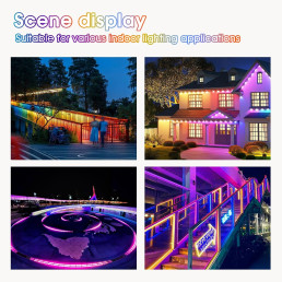 Skaitmeninių LED juostų valdiklis, 5-24Vdc, 15A, 800pix, hermetinis IP65, WLED ESP32 Wi-Fi