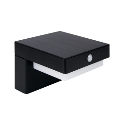 Lauko šviestuvas su saulės panele ir judesio jutikliu SUNTIS, sieninis, 220lm, 3000K, 2Ah, IP54, USB-C