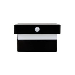 Lauko šviestuvas su saulės panele ir judesio jutikliu SUNTIS, sieninis, 220lm, 3000K, 2Ah, IP54, USB-C