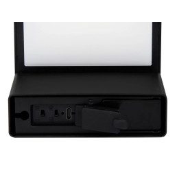 Lauko šviestuvas su saulės panele ir judesio jutikliu SUNTIS, sieninis, 220lm, 3000K, 2Ah, IP54, USB-C