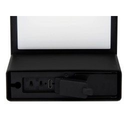 Lauko šviestuvas su saulės panele ir judesio jutikliu SUNTIS, įsmeigiamas, 220lm, 3000K, 2Ah, IP54, USB-C