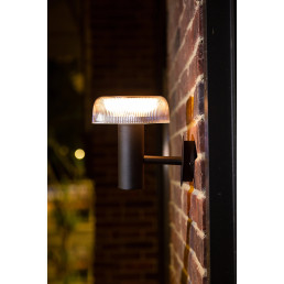 Lauko šviestuvas su saulės panele SUNTIS, sieninis, 170lm, 3000K, 2Ah, IP54, USB-C