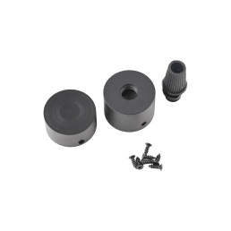 LED juostos NEONFLEX D25 aklės su/ be skylės, aliuminės, juodos anoduotos