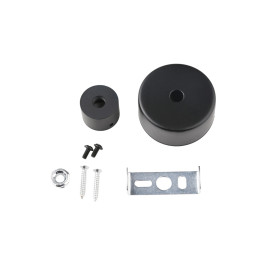 LED juostos NEONFLEX D25 paviršinio montavimo laikiklis, juodas