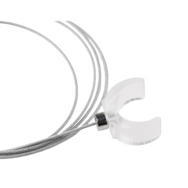 LED juostos NEONFLEX D25 laikiklis su troseliu 150cm ilgio