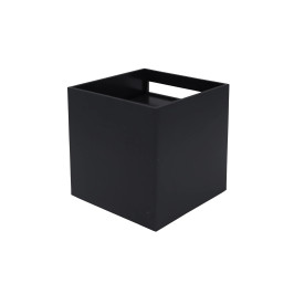 Sieninis lauko šviestuvas CUBE 2x3W 3000K, reguliuojamo švietimo kampo, juodas spalvos