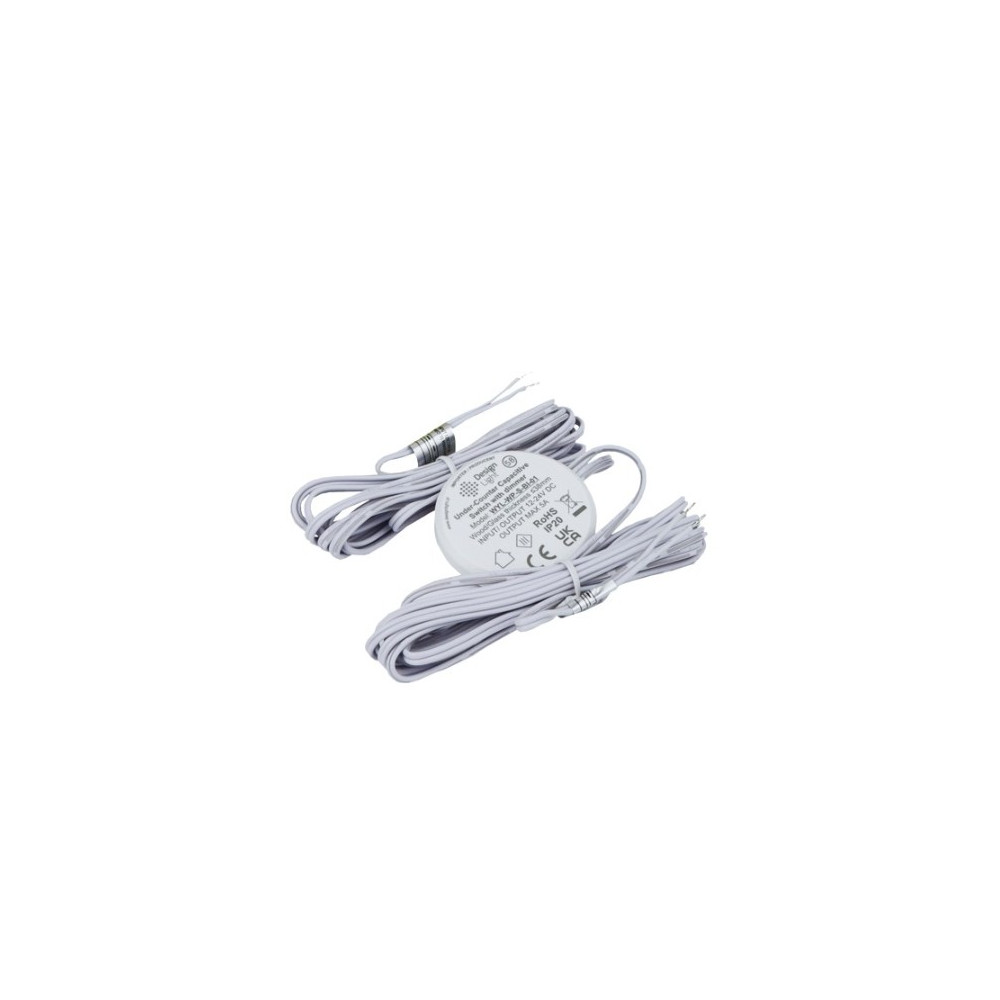 LED valdiklis 12-24Vdc, 5A, ON-OFF-DIM, bekontaktis, veikia per baldus iki 38mm