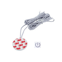 LED valdiklis 12-24Vdc, 5A, ON-OFF-DIM, bekontaktis, veikia per baldus iki 38mm