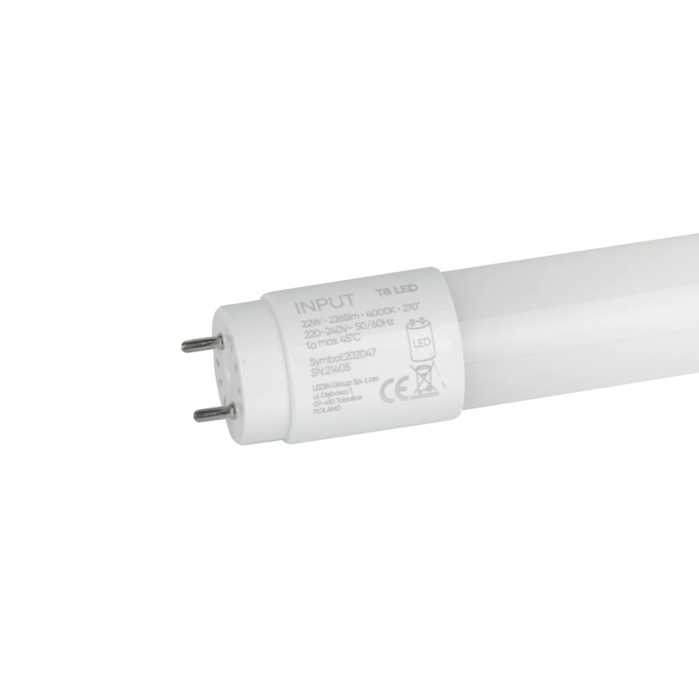 LED lempa T8 G13 230V 22W 150cm 2380lm, 100lm/ W, 4000K, NANO
