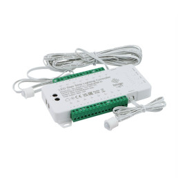 LED valdiklis laiptų apšvietimui, 16 kanalų, 12-24Vdc, 10A, su judesio jutikliais