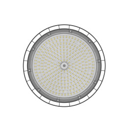 Sandėlio šviestuvas SERON 3CCT (3/ 4/ 5.7K) 200/ 160/ 120W 28000lm 120° IP65 black PRIME