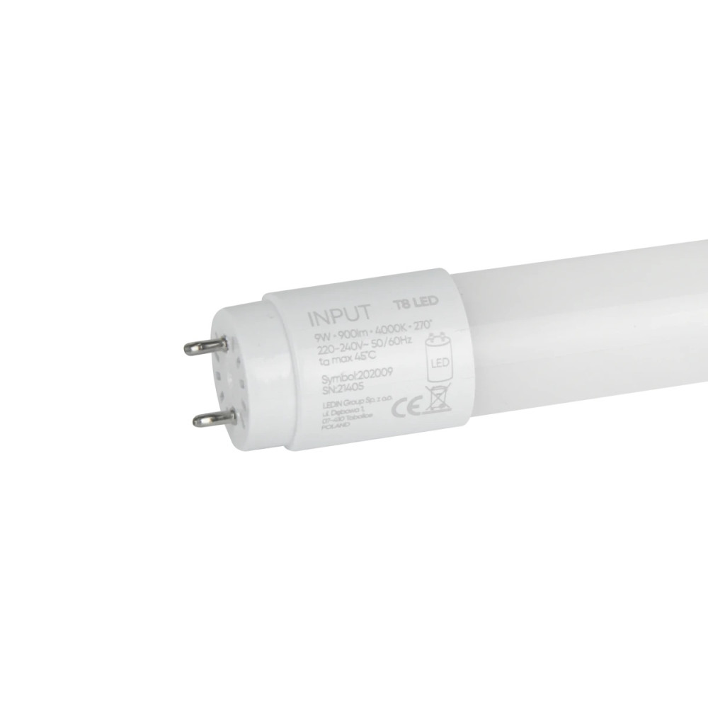 LED lempa T8 G13 230V 9W 60cm 900lm, 100lm/ W, 4000K, NANO