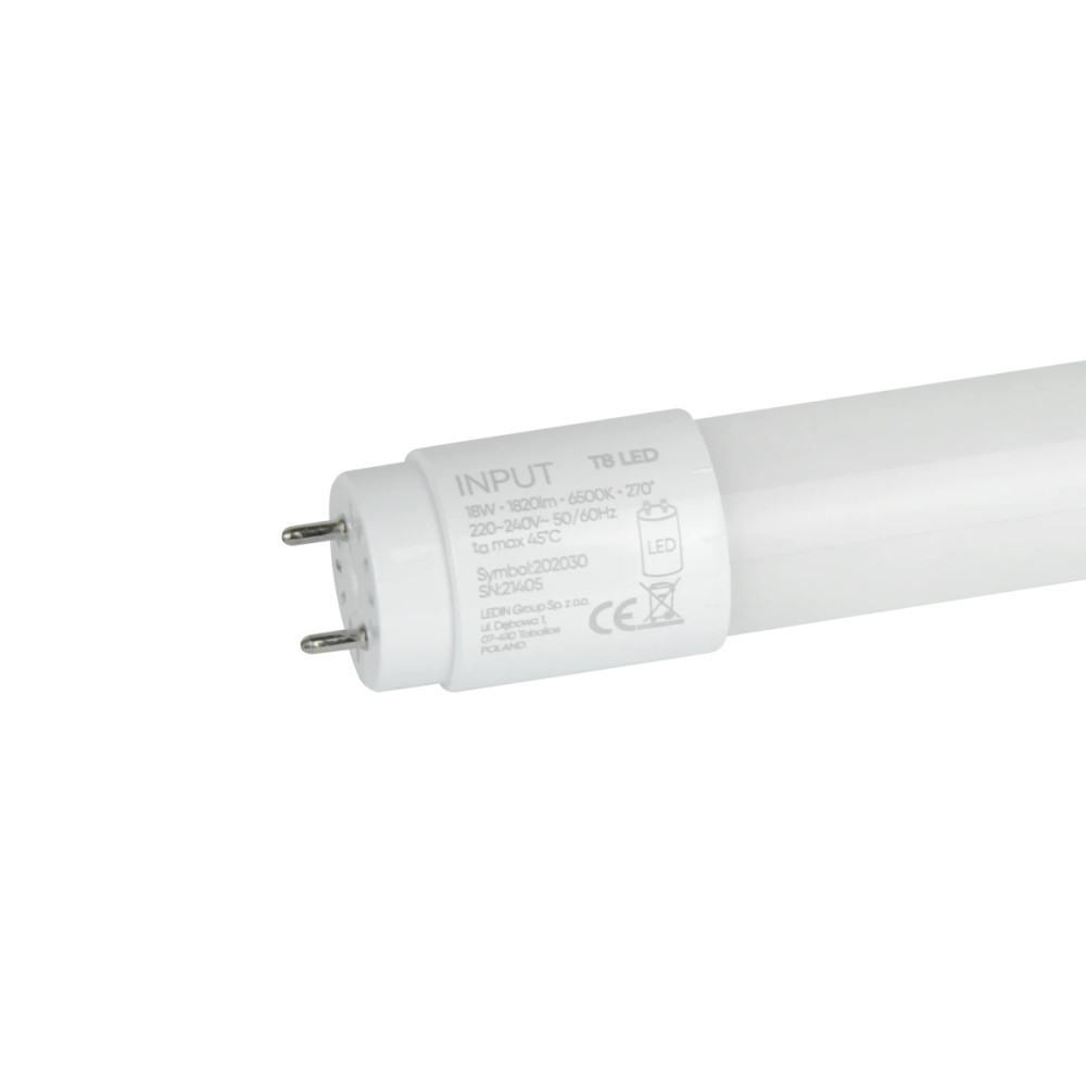 LED lempa T8 G13 230V 18W 120cm 1820lm, 100lm/ W, 4000K, NANO