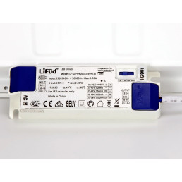 LED panelė 34-40W, 60x60cm, 5300lm, 130lm/ W, CCT 2700K-5000K, UGR 19