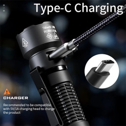 Žibintuvėlis A29, EDC 15W 1450lm, įkraunamas USB-C, su magnetu 52g