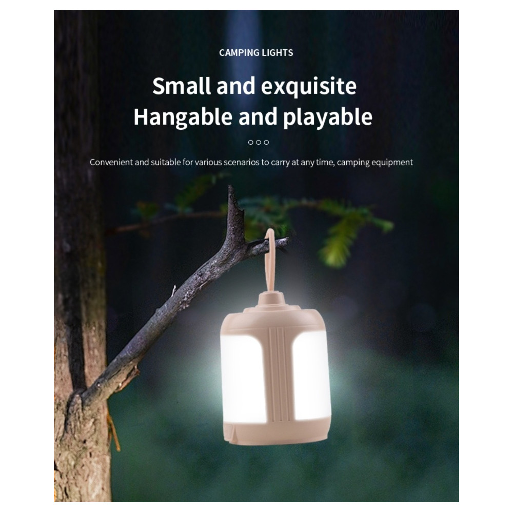 Žibintuvėlis LT03, stovyklavimo, įkraunamas USB-C, 55lm