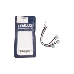 LED juostos jungtis su 15cm laidu RGBW 5vnt