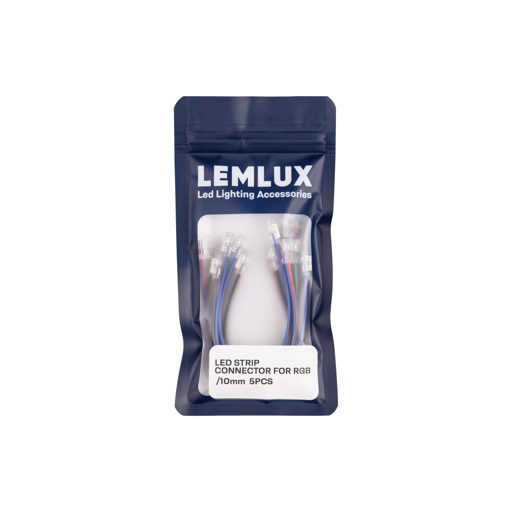 LED juostos sujungimas su 15cm laidu RGB 5vnt