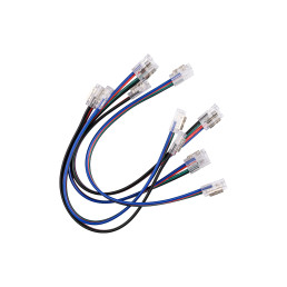 LED juostos sujungimas su 15cm laidu RGB 5vnt