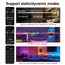 Skaitmeninių LED juostų valdiklis, 5-24Vdc, 15A, 1000pix, Wi-Fi + RF, TUYA / Smart Life