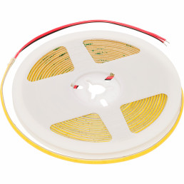 LED juosta, 5m ritė, 24Vdc, 10W/ m, COB NANO 400LED/ m, 1000lm, šaltai balta 6500K, 5mm, IP20, 180°