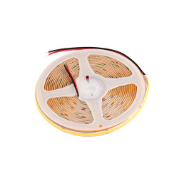 LED juosta, 5m ritė, 24Vdc, 11W/ m, COB 480LED/ m, 140lm/ W, 1600lm, Šaltai balta 6000K, IP20, 180°
