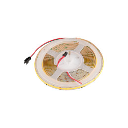 LED juosta, 5m ritė, 24Vdc, 11W/ m, COB 360LED/ m, skaitmeninė WS2811, 3000K, IP20, 12pix/ m